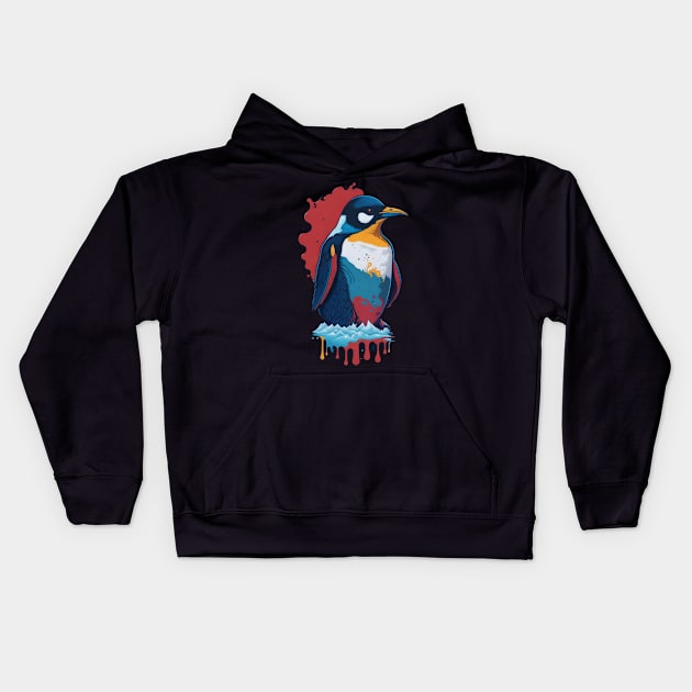 Penguin Wonderland - Where Cuteness Reigns Kids Hoodie by Moulezitouna